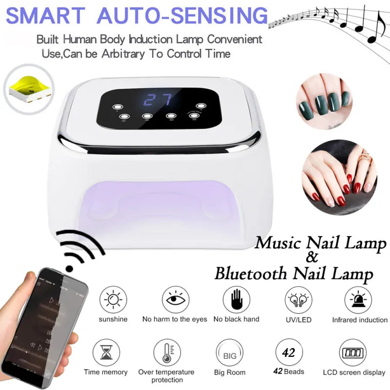 Bluetooth Music Nail Phototherapy Machine