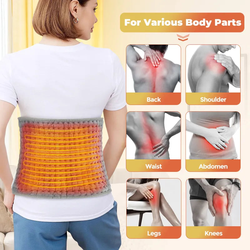 Back Heating Support Belt Heated Waist Brace With Adjustable Temperature