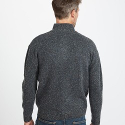 Grey Lightweight Half Zip Sweater